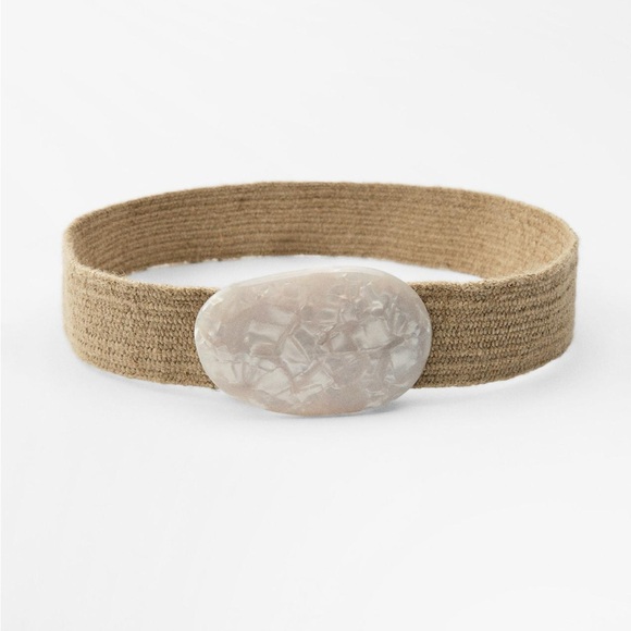 Zara limited edition jute with buckle belt - Picture 2 of 6